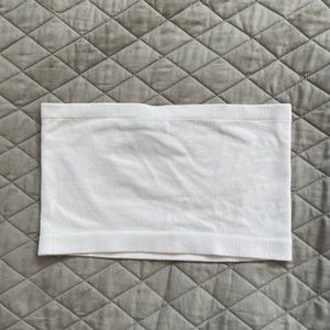 white tube top/bra top